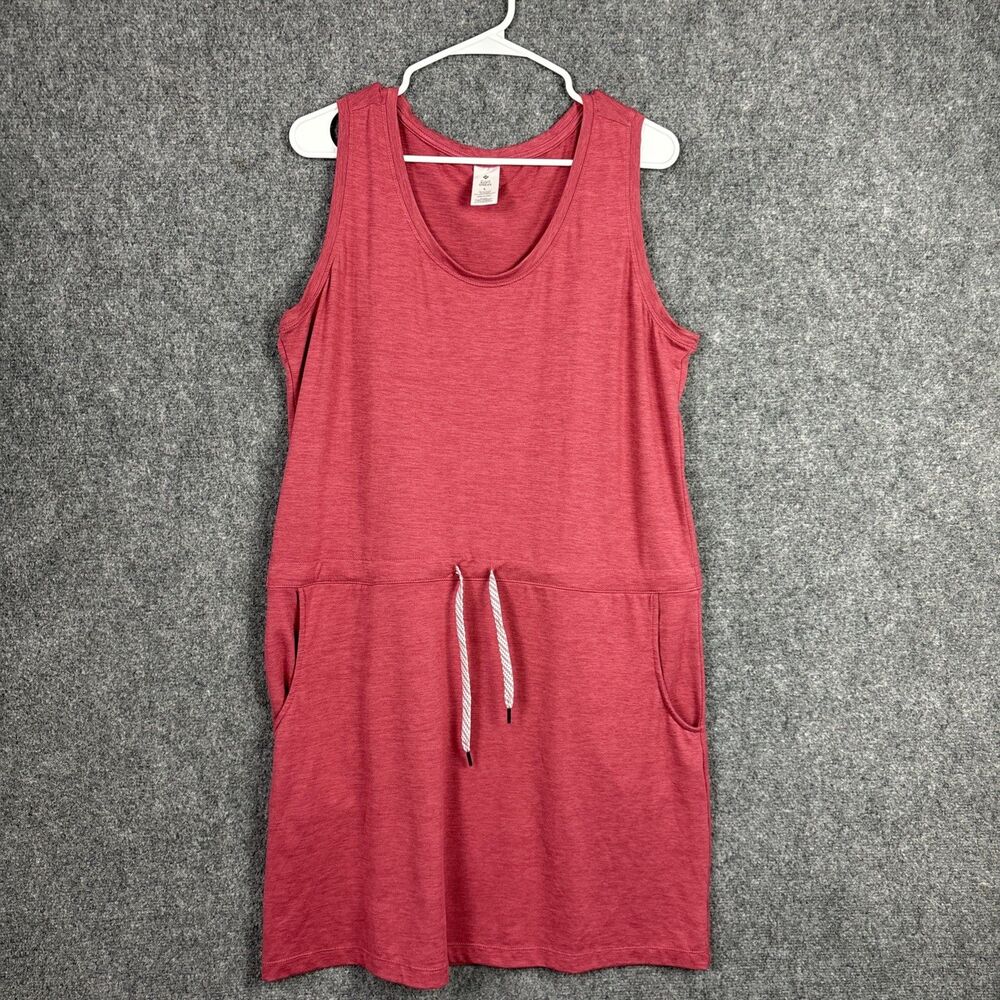 Member's Mark Favorite Soft dress Womens Size L Red Casual Preppy Beach Lake